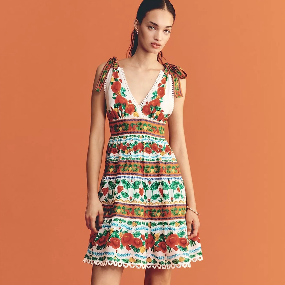FARM Rio Colorful Floral Mini Dress